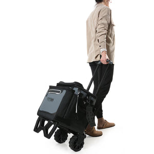 Titan 22.5 Litre (23.7 US Quart) 60 Can Cooler with All Terrain Cart in Grey