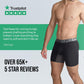 Mens Boxers Shorts, 1 Pair, anti Chafing Underwear for Men, Moisture-Wicking Boxer Shorts with 3D Pouch. Fabric Made from Bamboo Viscose