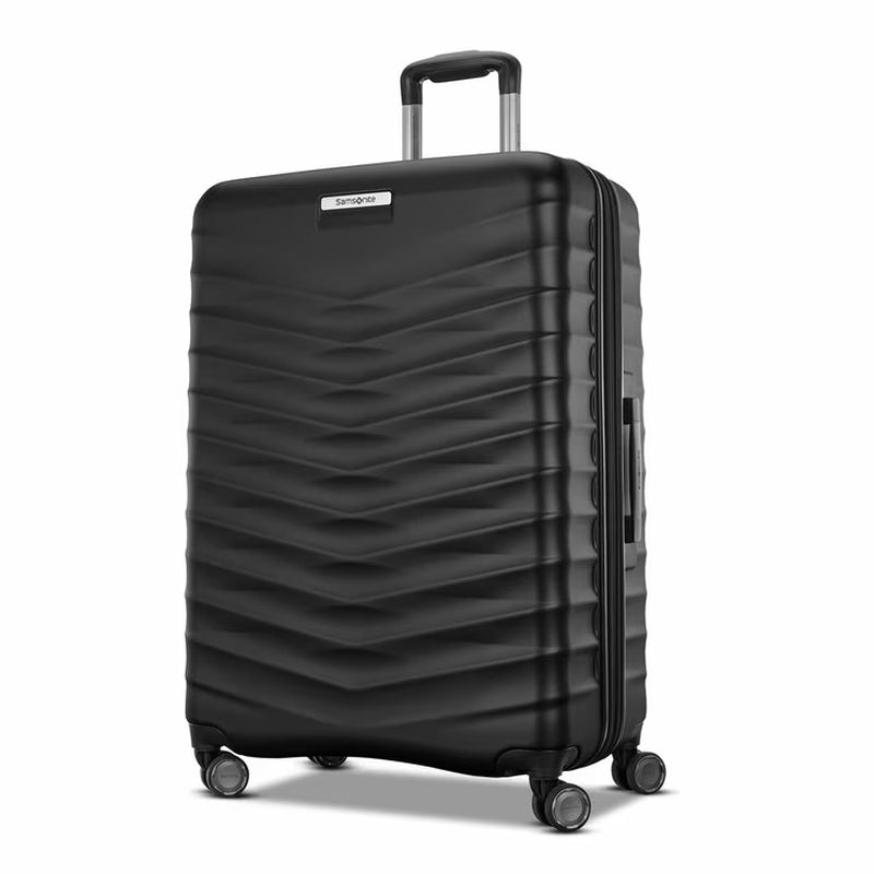Samsonite Precision DLX 2 Piece Hardside Expandable Spinner Luggage Set in Black