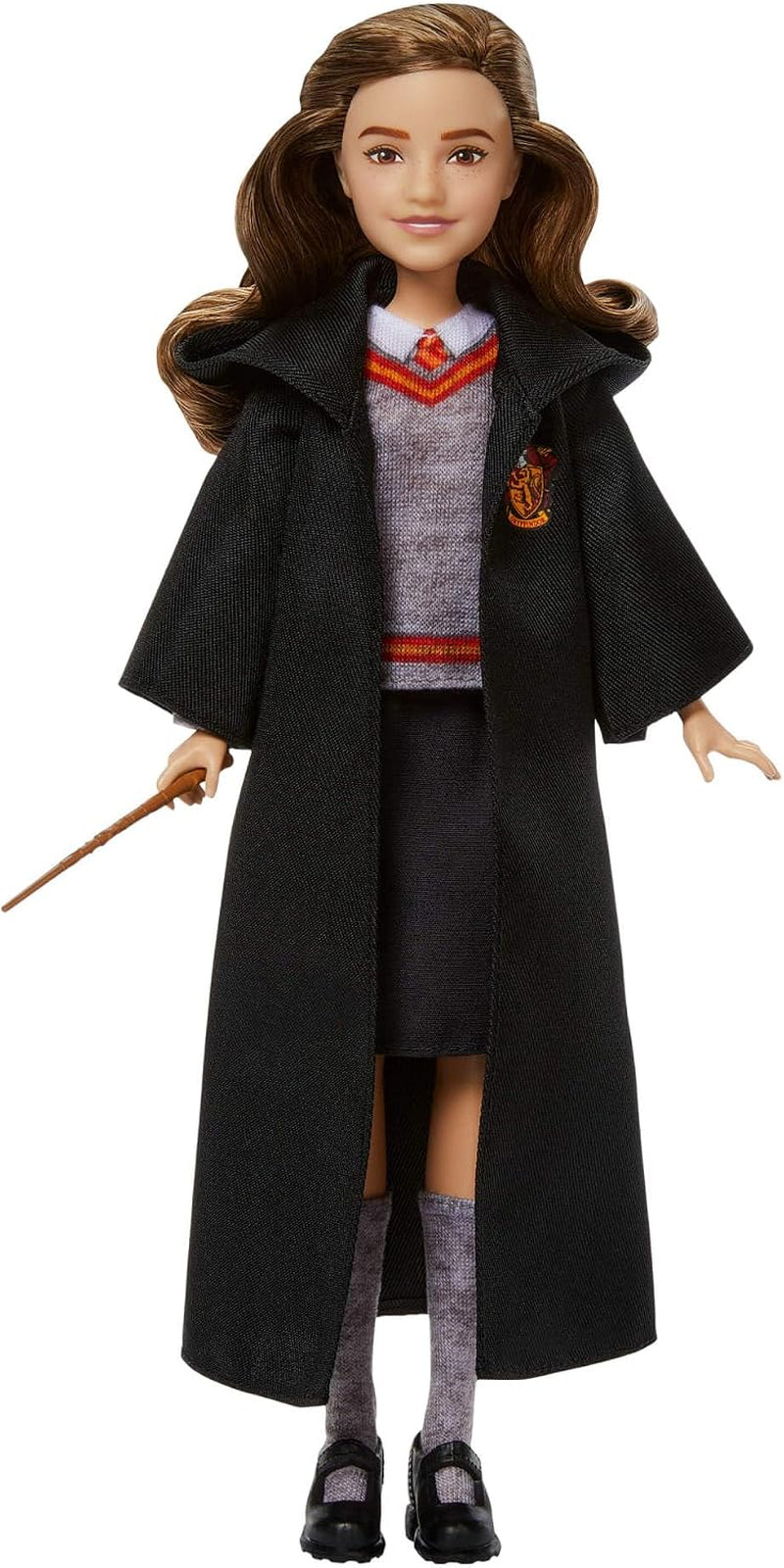 Harry Potter Toys, Hermione Granger Fashion Doll in Removable Signature Hogwarts Uniform with Wand Accessory, Inspired by the Movie, JGM19