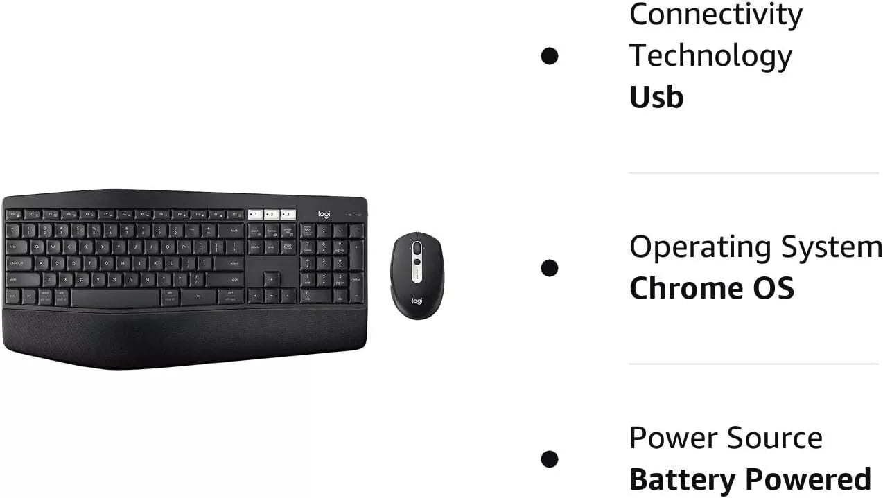Logitech MK825 Wireless Keyboard Mouse Combo US Layout image 1