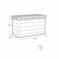 Keter Rosewood 870 Litre (230 Gallon) Deck Box with Divider