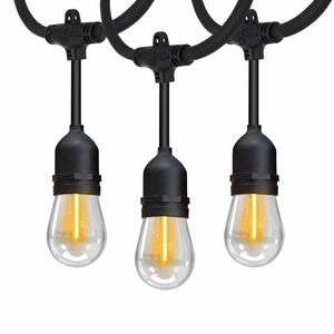 Feit 48Ft (14.6M) 24 LED Indoor/Outdoor Weatherproof String Lights Set
