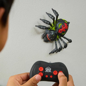 HEX BOTS Wall Crawler Spider | RC Robot Toy | Wall Climbing | LED Eyes | USB Rechargeable