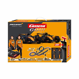 Carrera GO!!! McLaren MCL39 Slot Car Racing Set | Norris & Piastri, 5.3 m Track