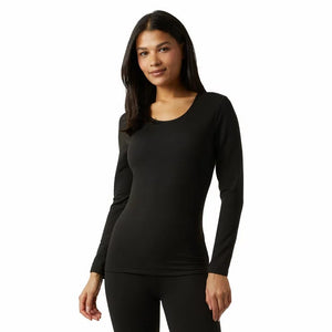 32 Degrees Heat Neo Plush Women's Base Layer Tops 2-Pack | Scoop Neck, Fleece-Lined