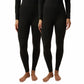 32 Degrees Heat Neo Plush Base Layer Legging 2 Pack in Black or Brown