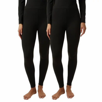 32 Degrees Heat Neo Plush Women's Base Layer Leggings 2-Pack | Black or Brown