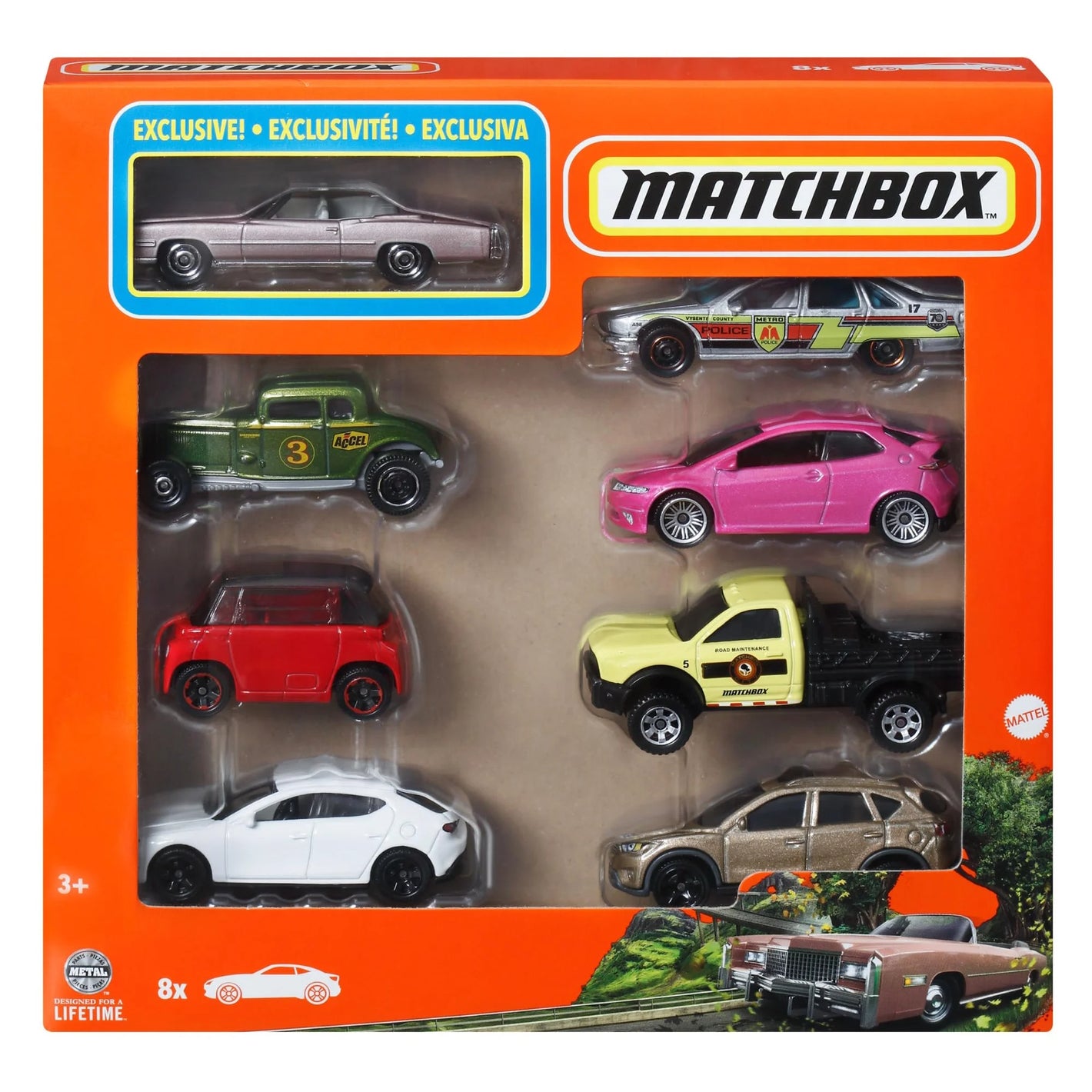 Matchbox Toy Cars or Trucks 8-Pack  Including 1 Exclusive image 0