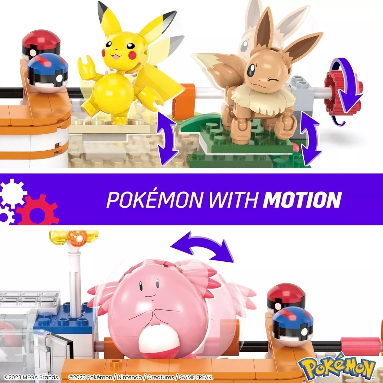 MEGA Pokémon Building Toys Set Forest Pokémon Center image 3