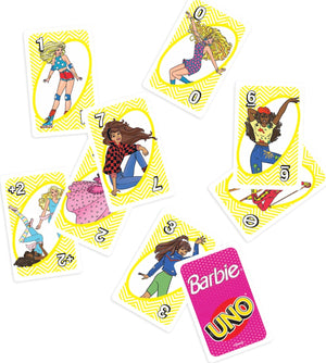 UNO Barbie Card Game with Special "Hi, Barbie!" Rule for Children, Adults & Family Nights, Game Nights, Travel, Camping & Parties