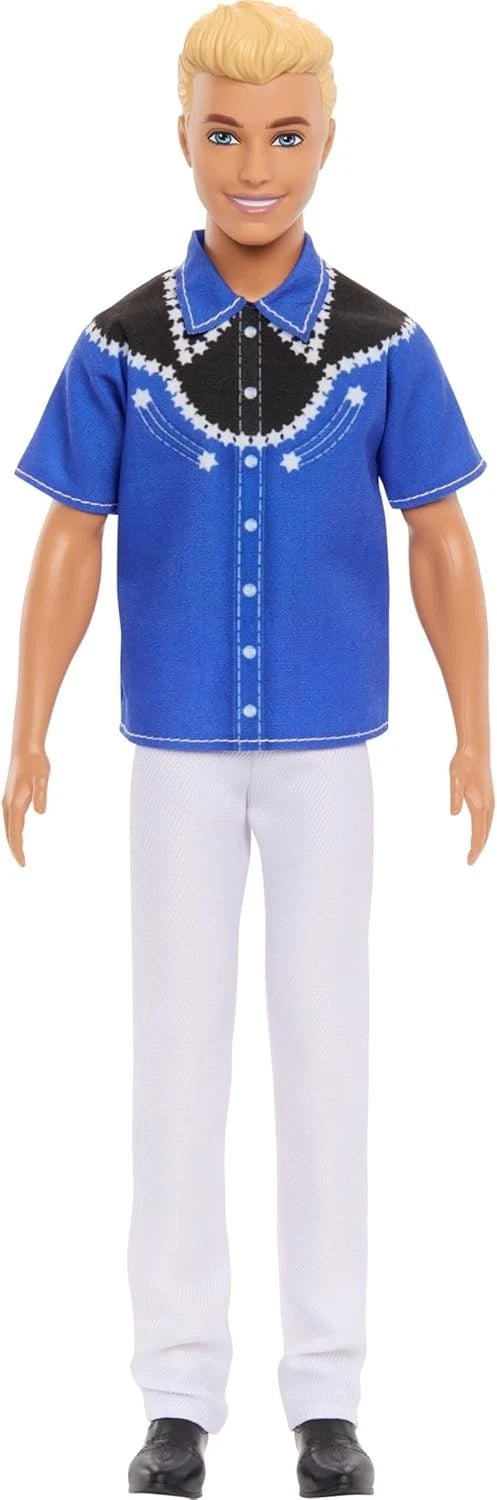 Barbie Fashionistas Ken Doll #226, Blonde Fashion Doll with Western Look image 0