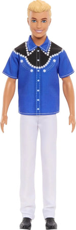 Barbie Fashionistas Ken Doll #226, Blonde Fashion Doll with Western Look image 0