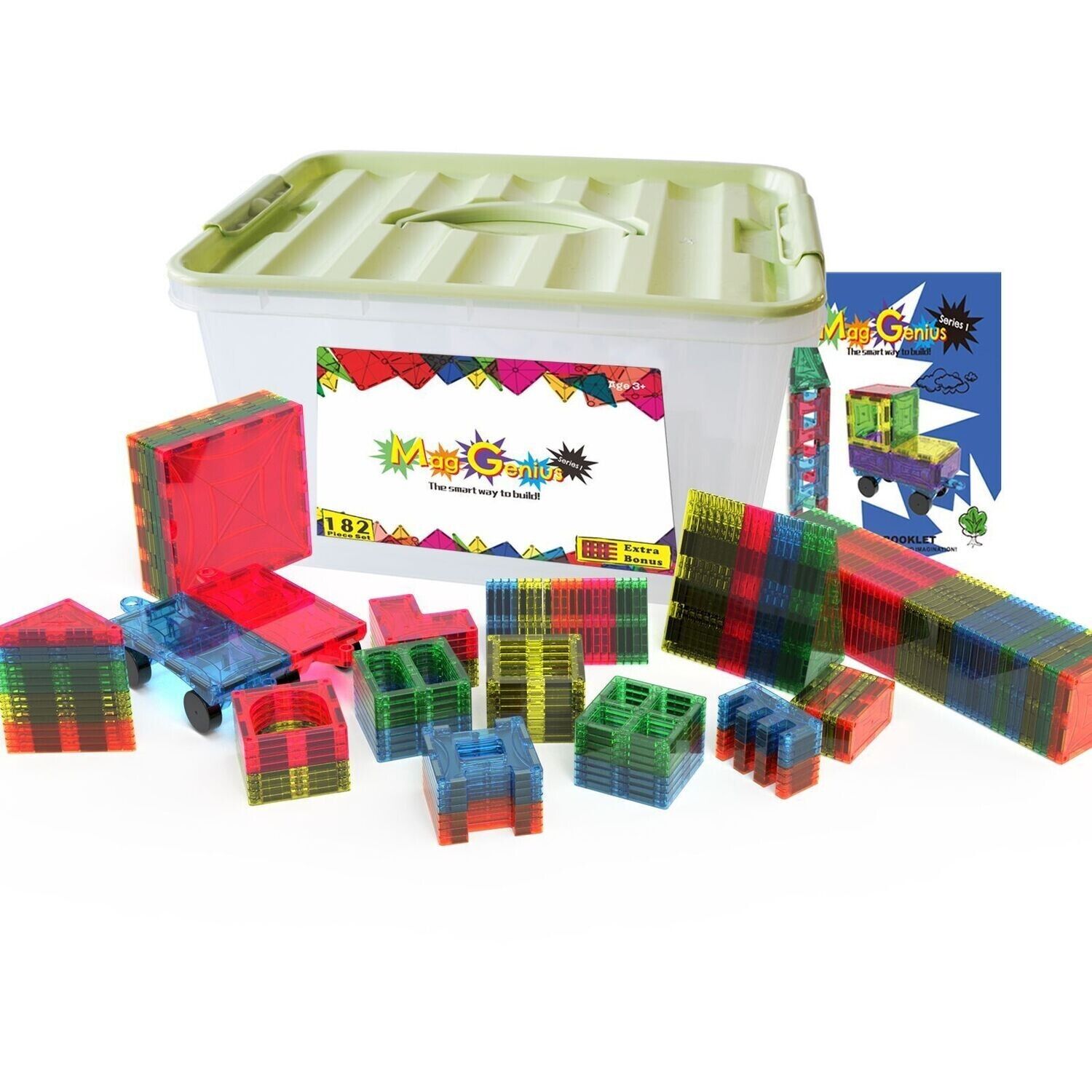 Magnet Tiles 185 pc Storage Container image 0