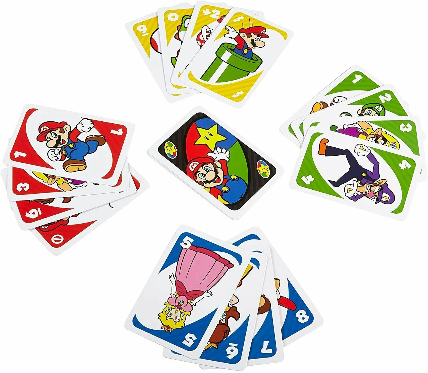UNO Super Mario Card Game Animated Character Cards image 2