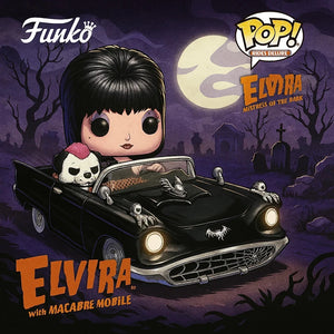 Funko POP! Rides Deluxe: Elvira, Mistress of the Dark - Elvira & Gonk image 1
