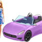 Poupée Barbie blonde convertible avec poupée violette