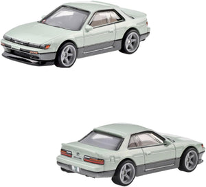 Hot Wheels Car Culture Premium 2-Pack | '91 Nissan Sentra SE-R & Nissan Silvia (S13) | 1:64 Scale | Adult Collector