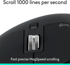 Logitech MX Master 3S Wireless Mouse | 8K DPI | Quiet Click | Bluetooth | Black