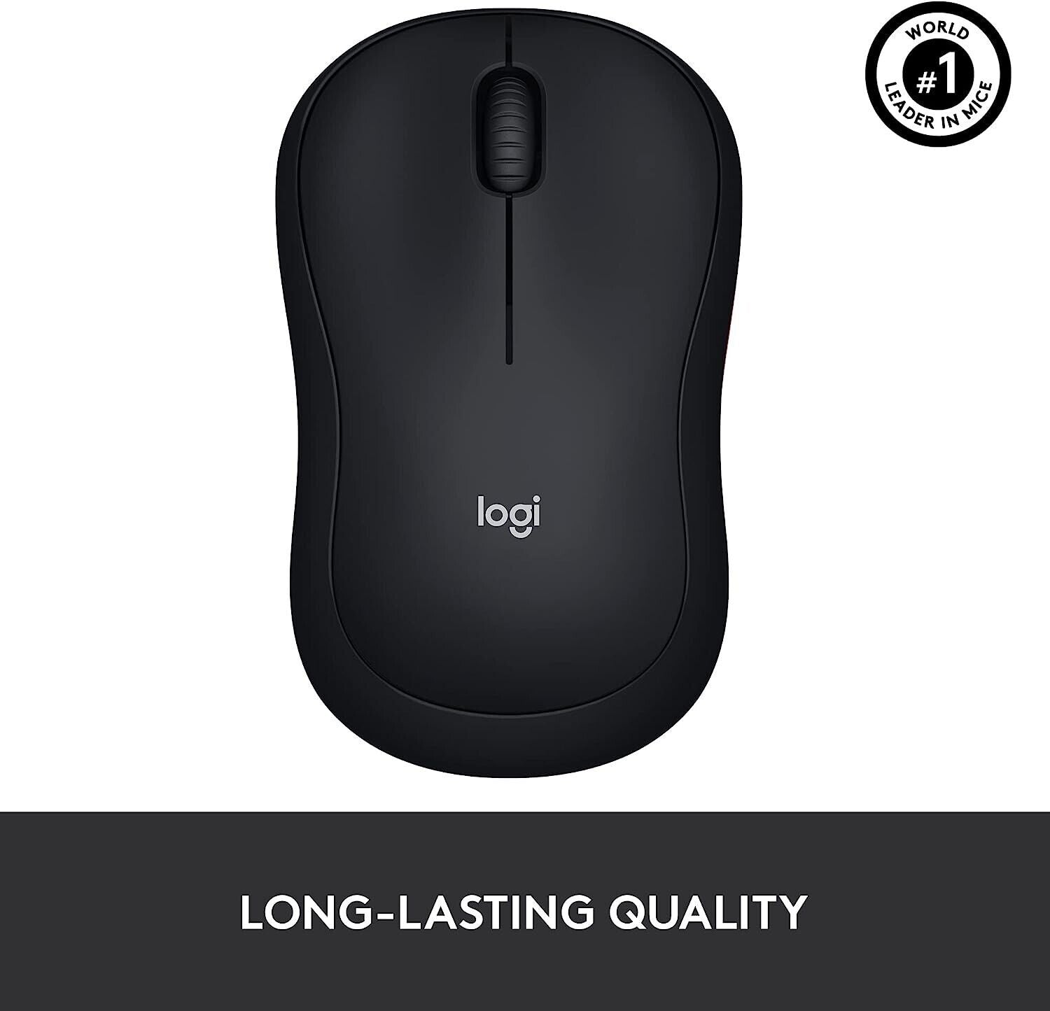 Logitech M185 Wireless Mouse USB Black image 6