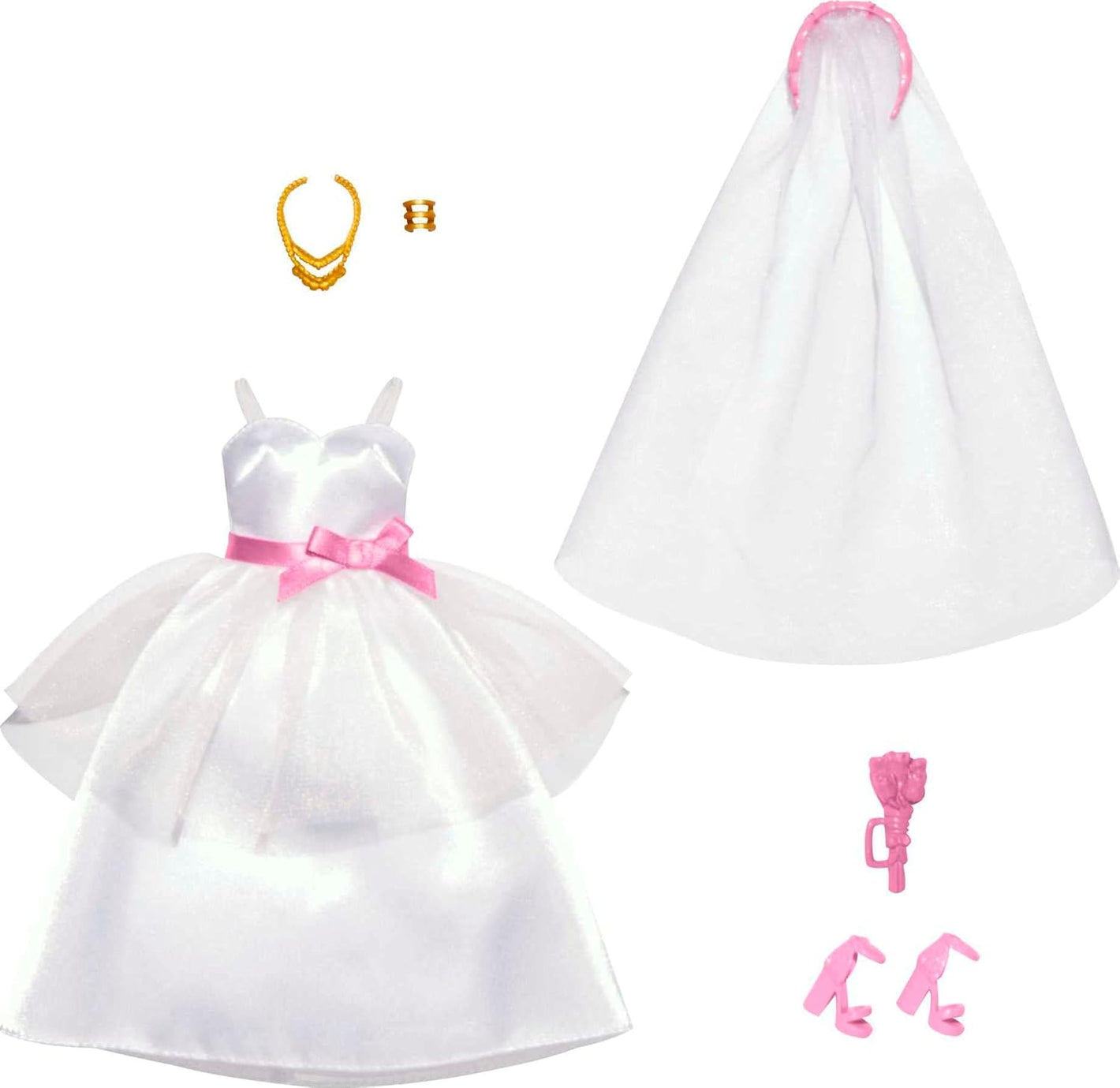 Tenues de Barbie, Coffret de mode nuptiale pour poupée Barbie le jour de son mariage