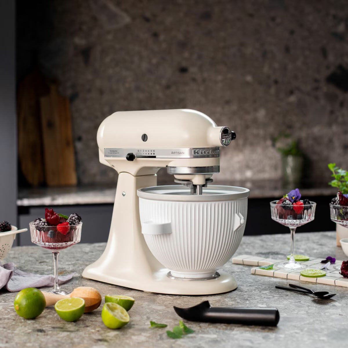 Kitchenaid 5KSMICM Ice Cream Maker Attachment in White