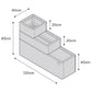 Stone Garden Hanbury 3-Tier Stackable Steel Planter Set in Green