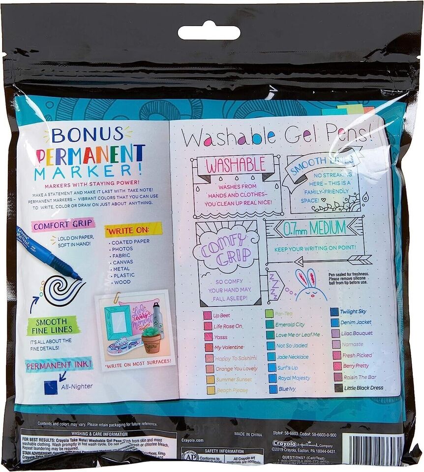 Crayola Coloured Gel Pens 24 Count image 4