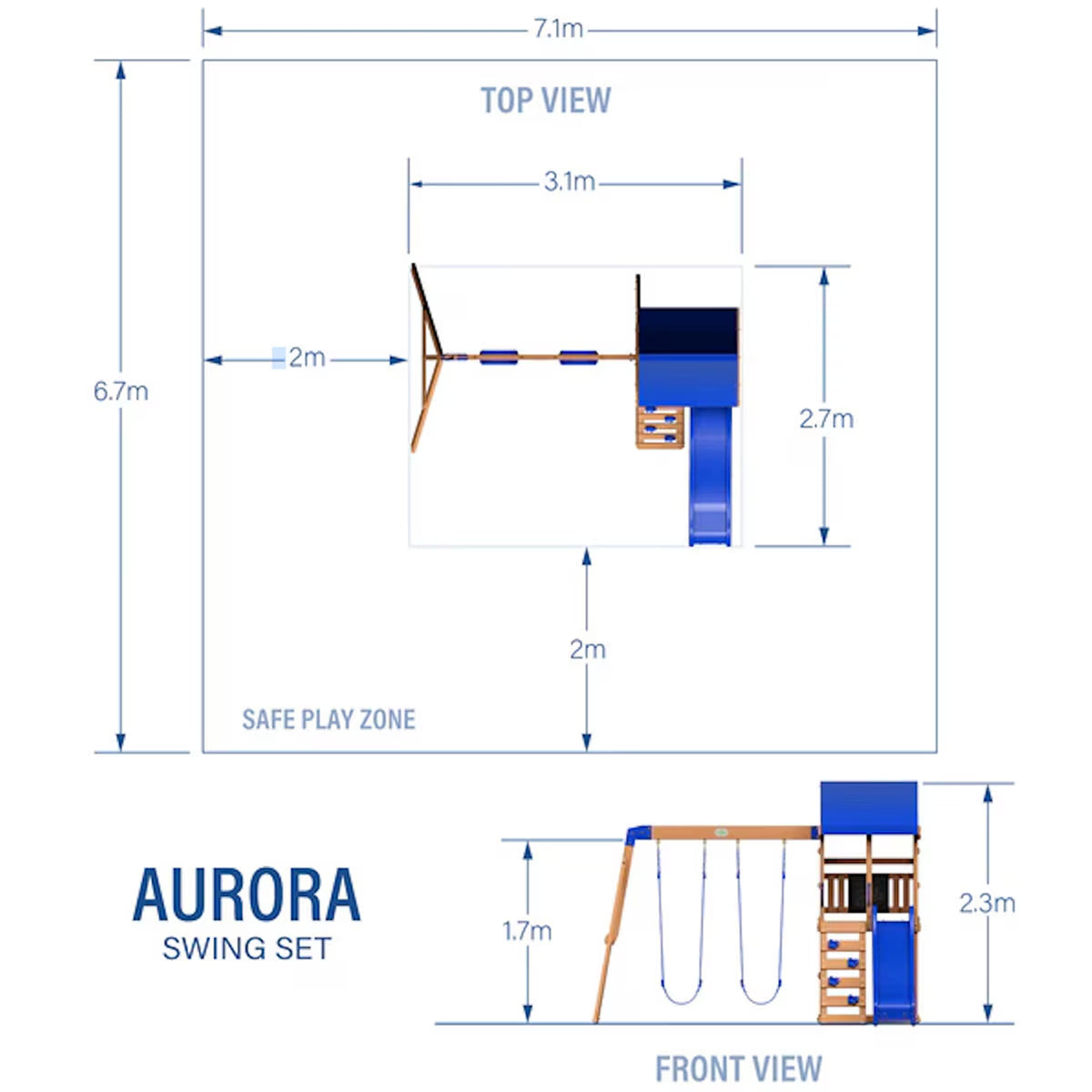 Backyard Discovery Aurora Swingset Playcentre (3-10 Years)