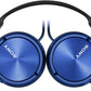 Sony MDR-ZX310 On-Ear Foldable Headphones – Metallic Blue image 6