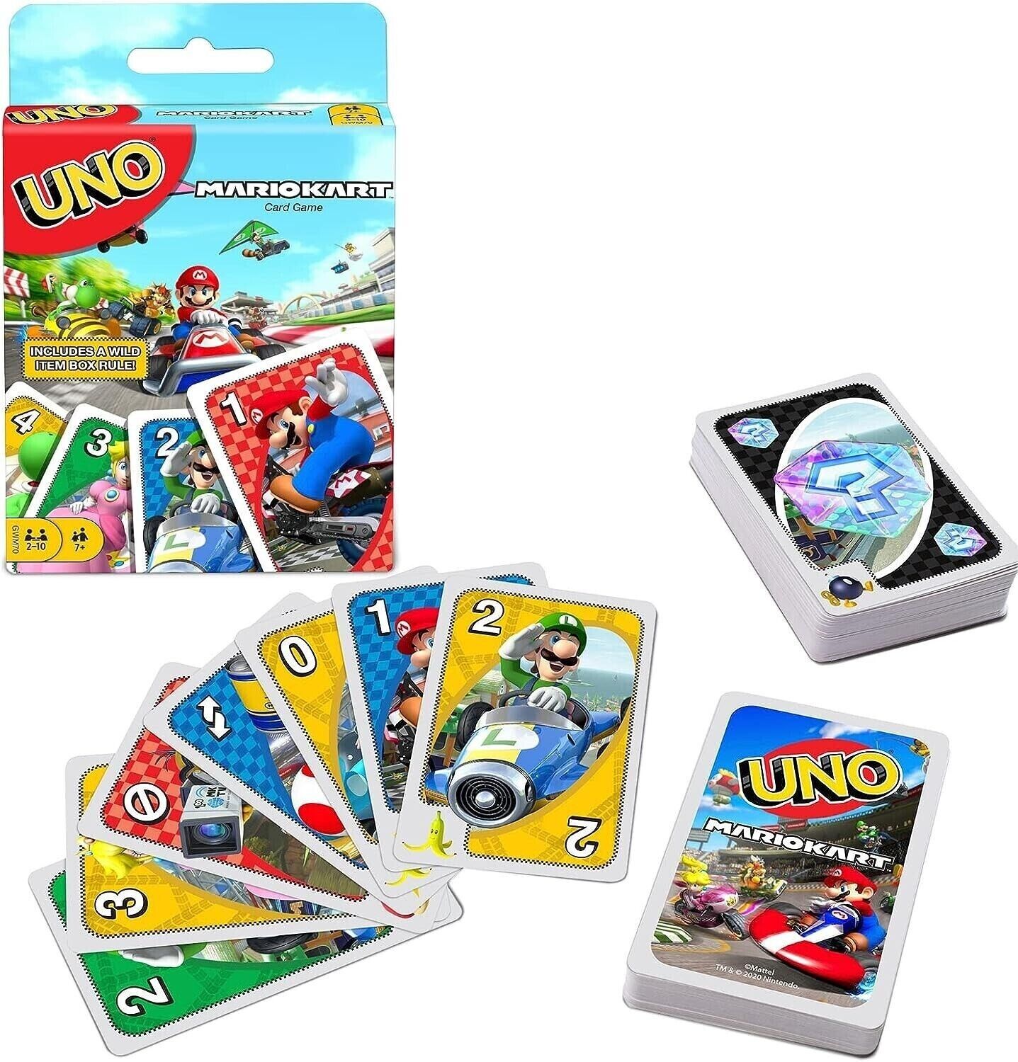UNO Mario Kart Card Game image 0