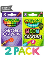 Crayola Crayons Multi-Pack: Glitter & Neon image 0