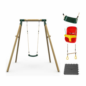Plum Ultimate One Person Premium Wood Swing image 0
