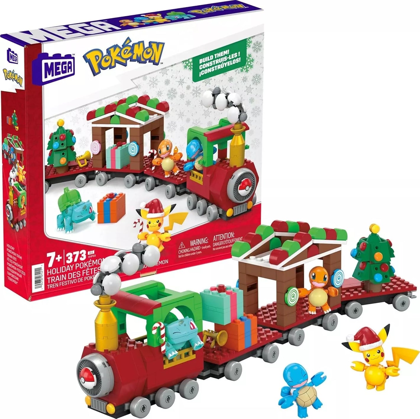 MEGA Pokémon Building Toys Set Holiday Train image 0