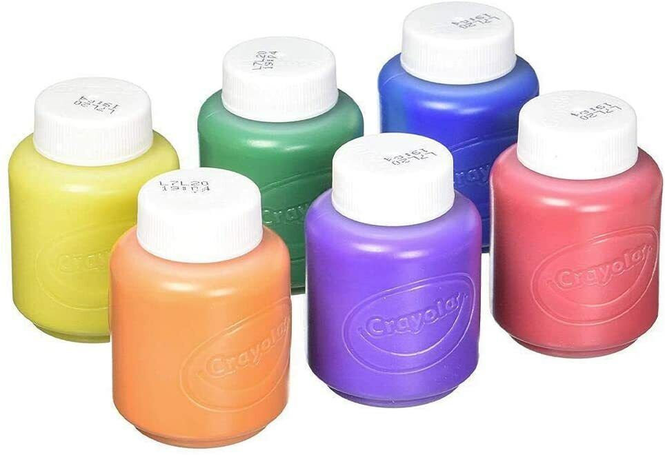 Crayola Washable Kids Paint Set Pack of 6 Bottles 2oz image 4
