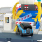 Cars Playset Ferry Port Set - Retractable Ferry on Wheels, Cars and Kids Activated Features - Includes 1 Land Rover - HMH29