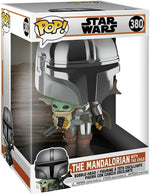 Funko Pop! Star Wars: The Mandalorian 10 Inch Chrome with Child image 0