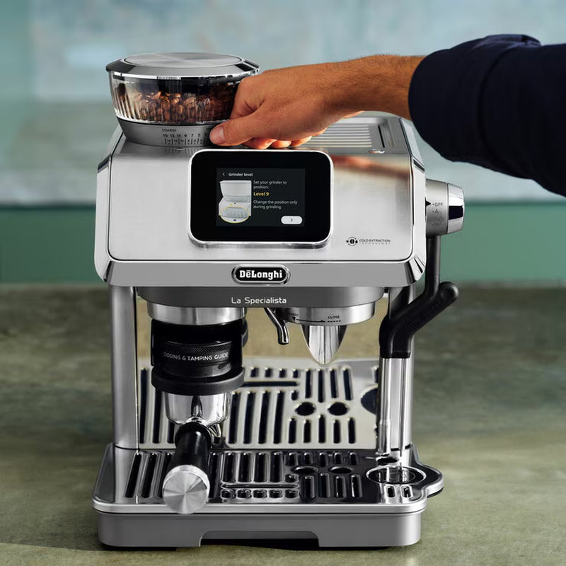 De'Longhi EC9455.M La Specialista Touch Bean to Cup Coffee Machine in Metal