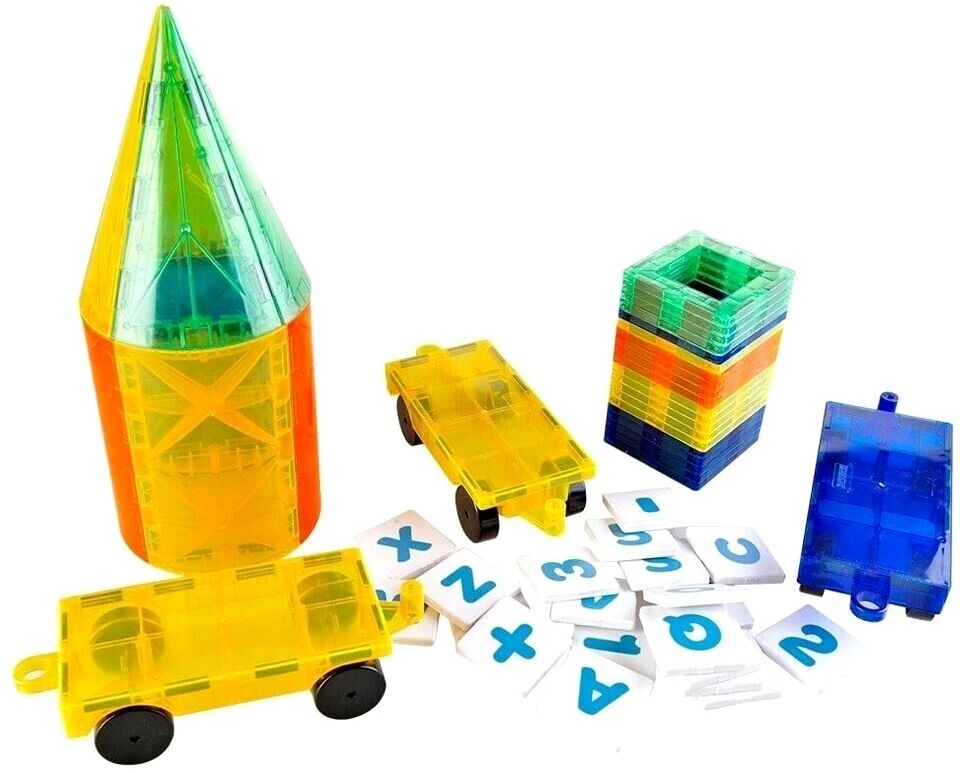 Mag-Genius Magnetic Building Block Tiles 51pc image 2