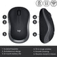 Logitech M185 Wireless Mouse Grey image 3
