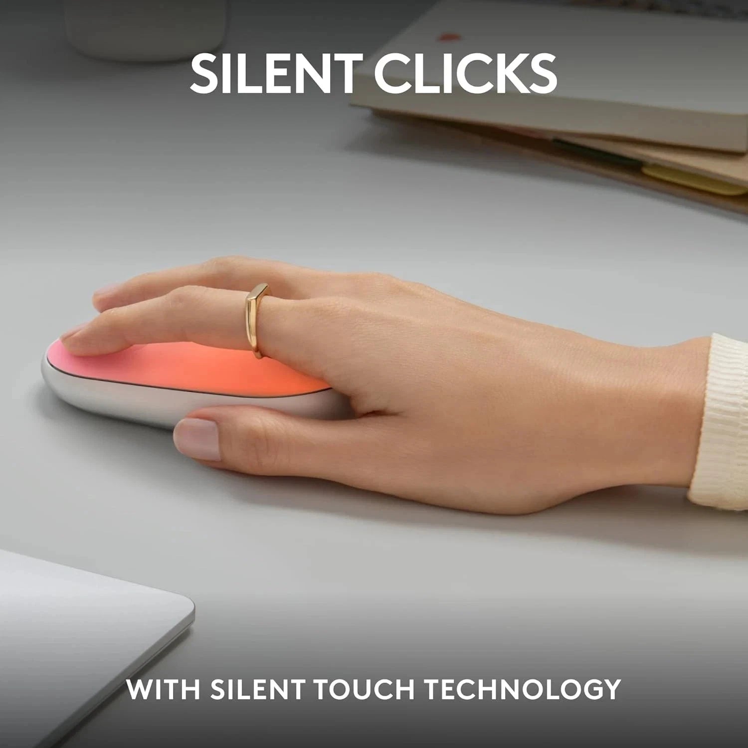 Logitech M340 Silent Click Wireless Mouse – Tropical Sunrise image 2