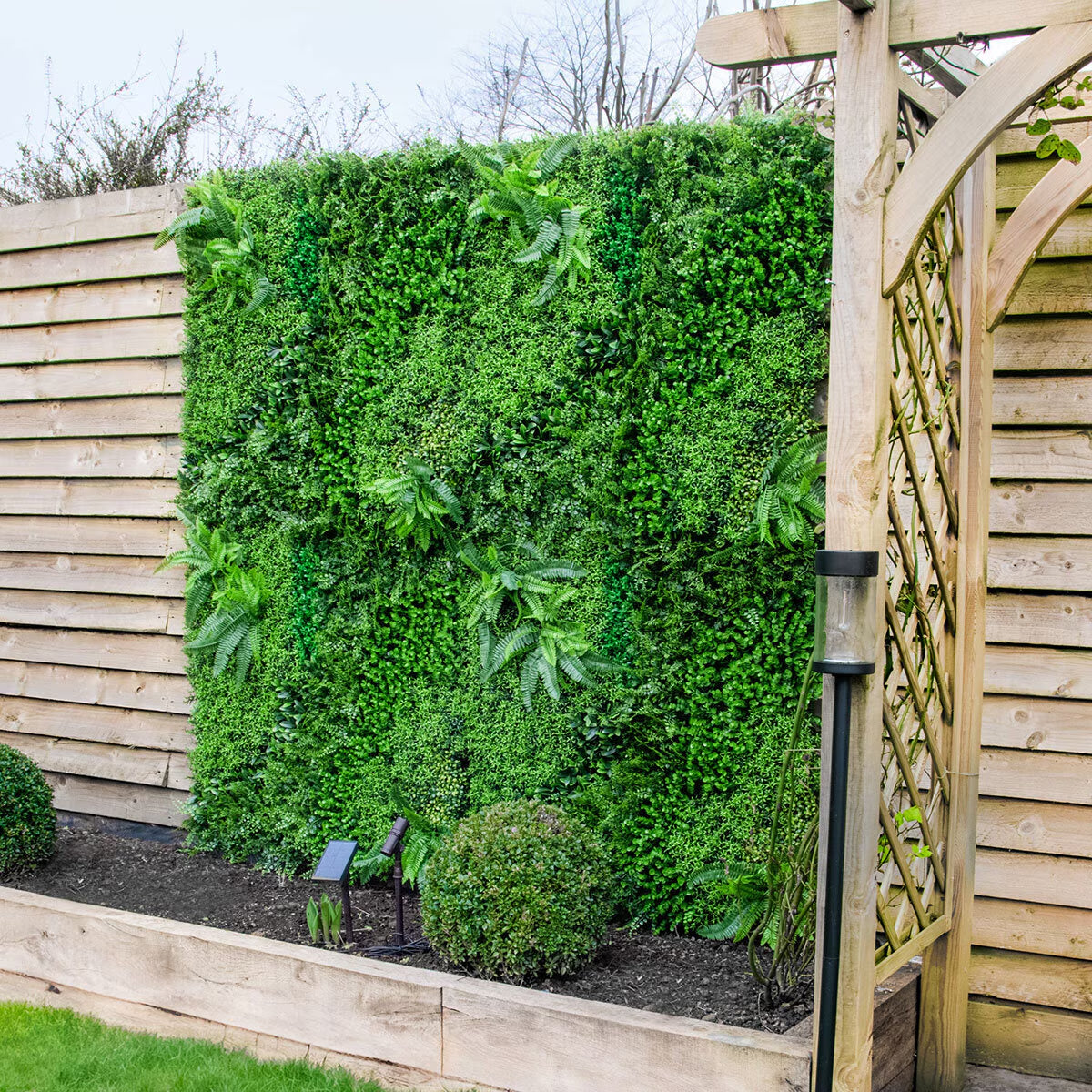 Artificial Mixed Foliage 1M X 1M Wall Panel, Pack of 5