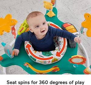 Fisher-Price Whimsical Forest Jumperoo | Lights, Music & 360° Seat | Detachable Toucan Toy