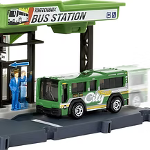 Gare routière Matchbox Action Driver avec ensemble de jeu de bus