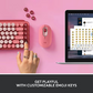 Clavier mécanique sans fil Logitech POP avec touches Emoji – Rose