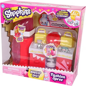 Shopkins Fashion Spree Makeup Spot Playset | Exclusive Characters & Accessories