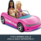 Voiture télécommandée Hot Wheels Barbie rose décapotable – Peut contenir deux poupées
