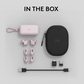 Écouteurs sans fil Logitech Zone True Wireless Rose – Réduction de bruit active hybride, certifiés Teams
