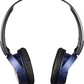 Sony MDR-ZX310 On-Ear Foldable Headphones – Metallic Blue