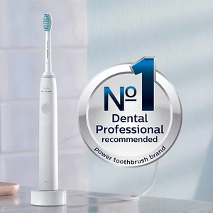 PHILIPS Sonicare 1100 Power Toothbrush, Rechargeable Electric Toothbrush - White
